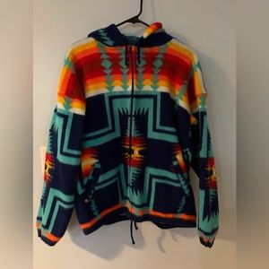 SOLD-Native /southwestern /Aztec print sweater wool sweater